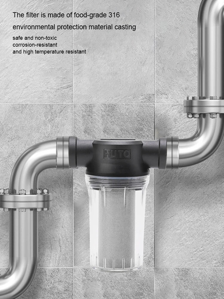 Water Tower Pipe Pre-Filter Faucet Front Purifier Filters 80mesh Filtration Precision Whole House Sediment Water Filter for Home