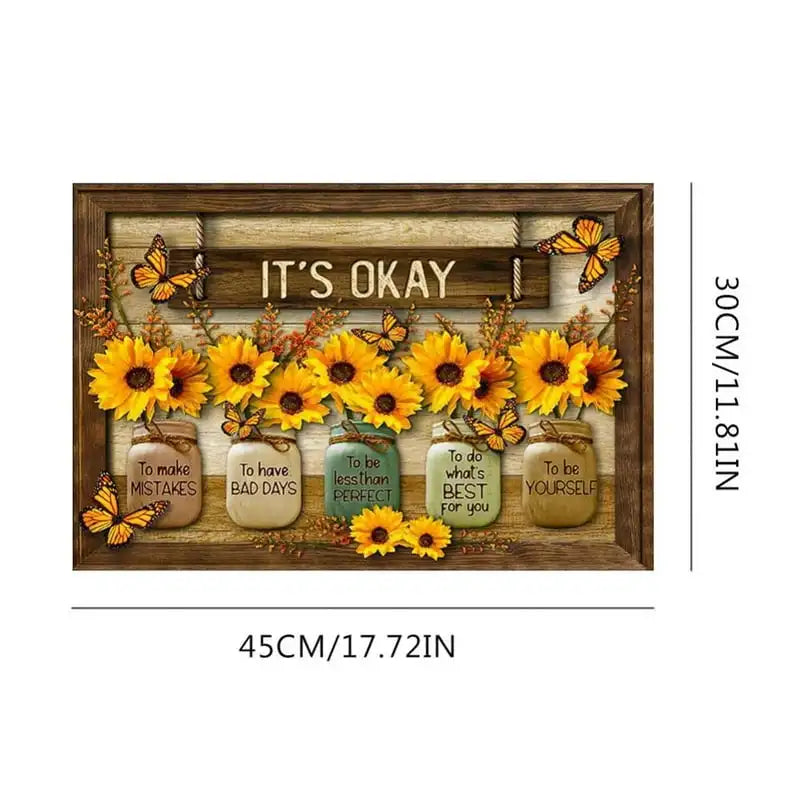Inspirational Sunflower Canvas Print Wall Art for Home Decor 12x18Inch Pokemon poster Howls moving castle Art print Fallout  Sza