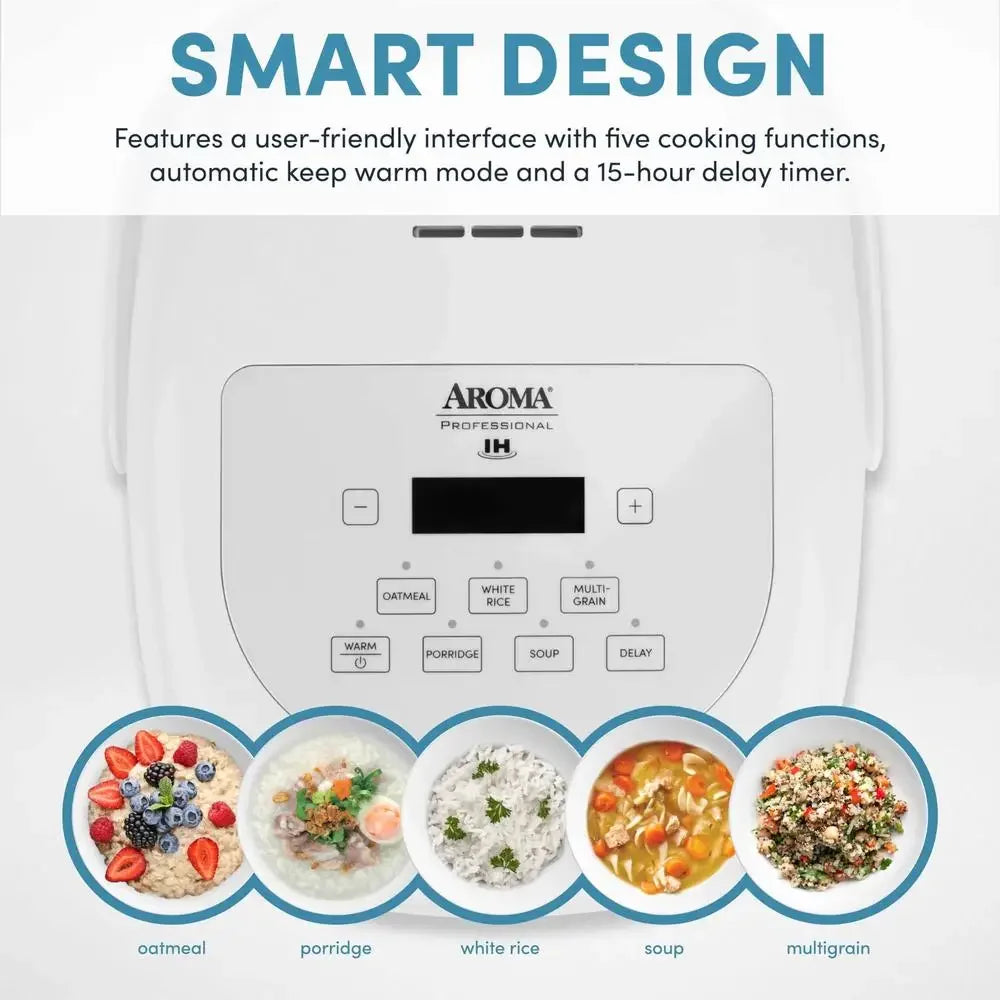 360° Induction Rice Cooker Multicooker Nonstick Pot Programmable Automatic Warm Timer Oatmeal Soup Porridge Cooking Accessories