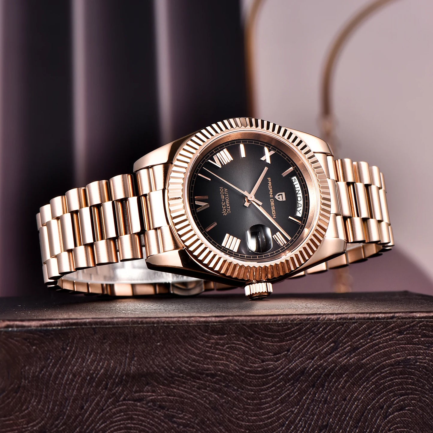 2025 New PAGANI DESIGN DD36 Man Watch Rose Gold Luxury Men Mechanical Watches Sapphire Mirror Automatic Watch For Men Waterproof