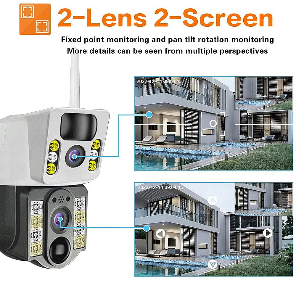 8MP 4K Smart Home Security Camera HD Solar Camera CCTV Video Surveillance Waterproof Human Detection 2 Way Audio IP WIFI Cameras