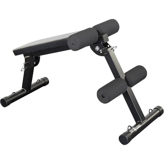 Body-Solid Best Fitness Ab Board (BFAB10B), 6-Pack Abs Machine Exercise Equipments for Strength Training Home Gym Workouts Bench
