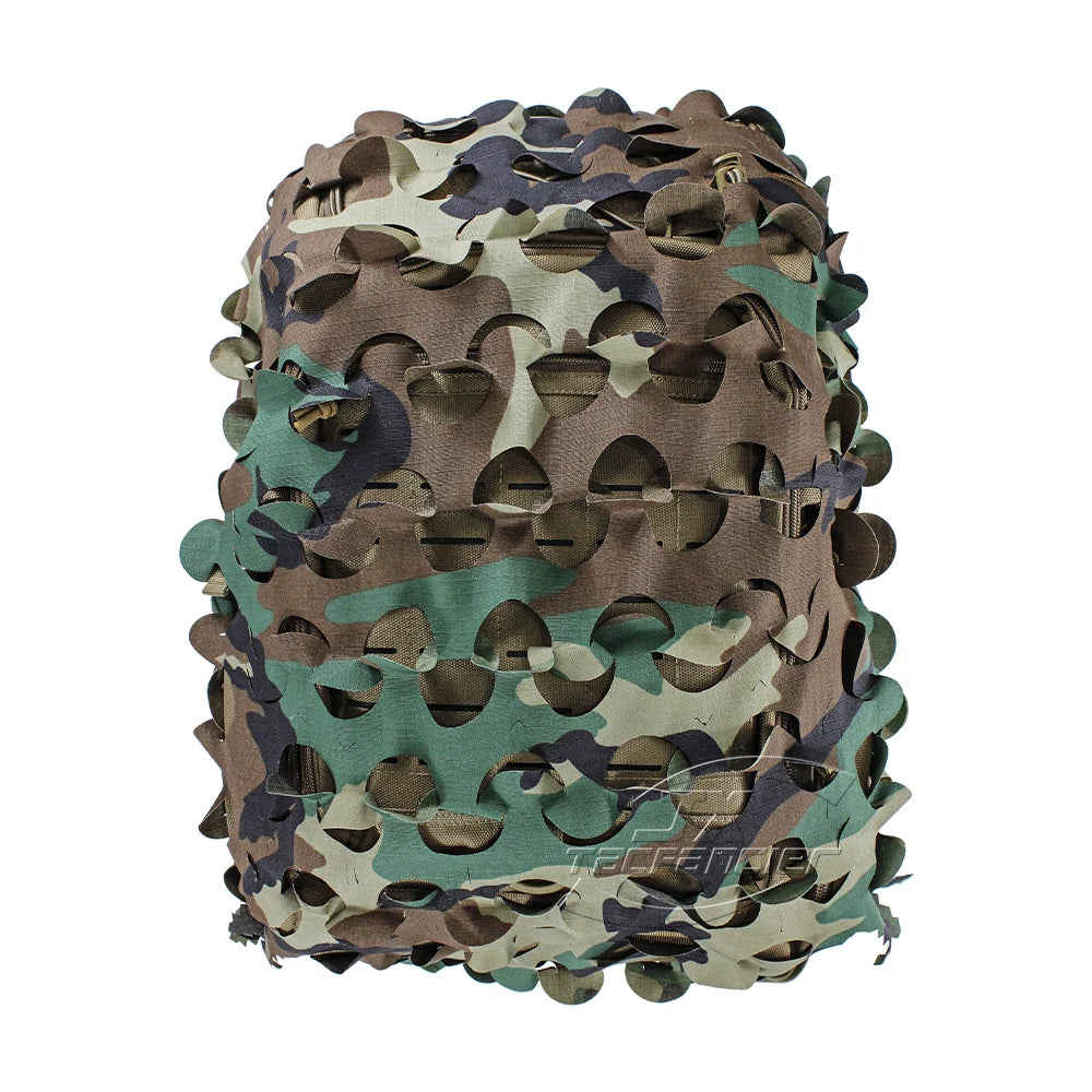 3D Camo Net Airsoft Helmet Cover Laser Cut Nylon Drawstring Helmet Scrim CS Wargame Paintball Paratrooper Hunting Accessories