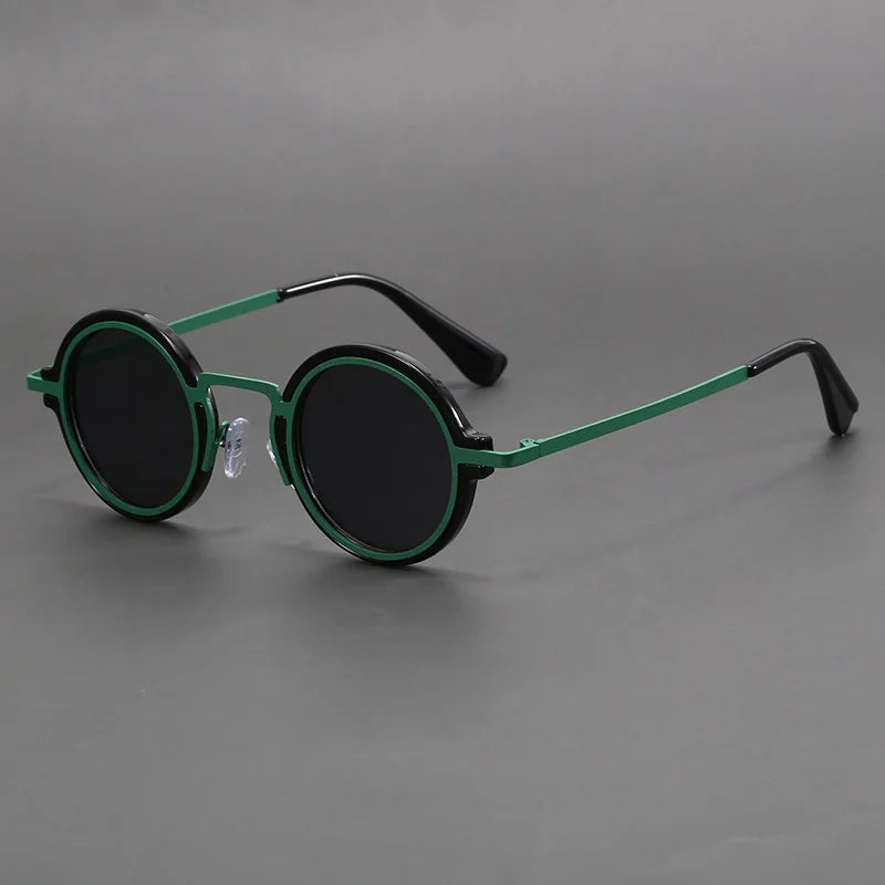 Men Vintage Steampunk Sunglases Women 2025 Luxury Design Metal Round Frame Sun Glasses Women Retro UV400 Shades Classic Eyewear