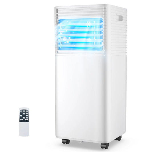 8000 BTU Portable Air Conditioner 3-in-1 Air Cooler w/Dehumidifier & Fan Mode
