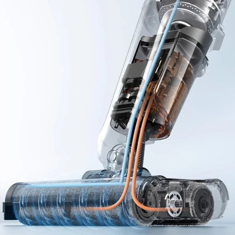 Deerma Floor Scrubber Household Dual Brush Hand Wash Free Fully Automatic Dry and Wet Cleaning Vacuum Mopping Integrated VX20