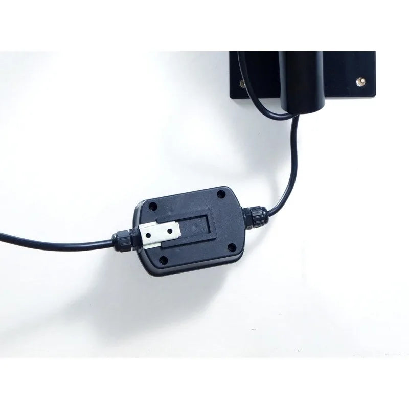 HydroMist Oscillating Wall Mounted Outdoor-Rated Fan, 3-Speed Control on Cord, Alum Fan Blade, Mounting Bracket