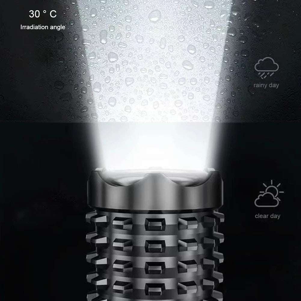 Waterproof Handheld Flash Light Charger Included Wolf Tooth Wand for Security Patrol Broken Window for Self Defense Emergencies