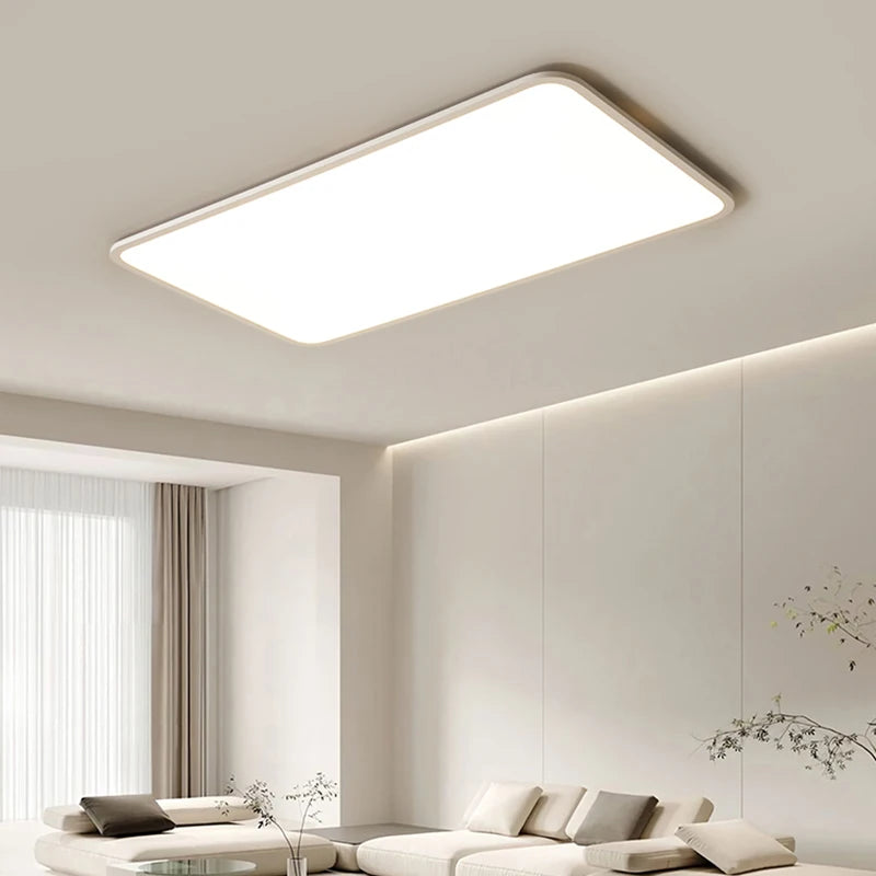 Living Room Bedroom Ceiling Light Extreme Design Square Round Ceiling Lamp Ultra Thin High Brightness White Lighting Fixtures
