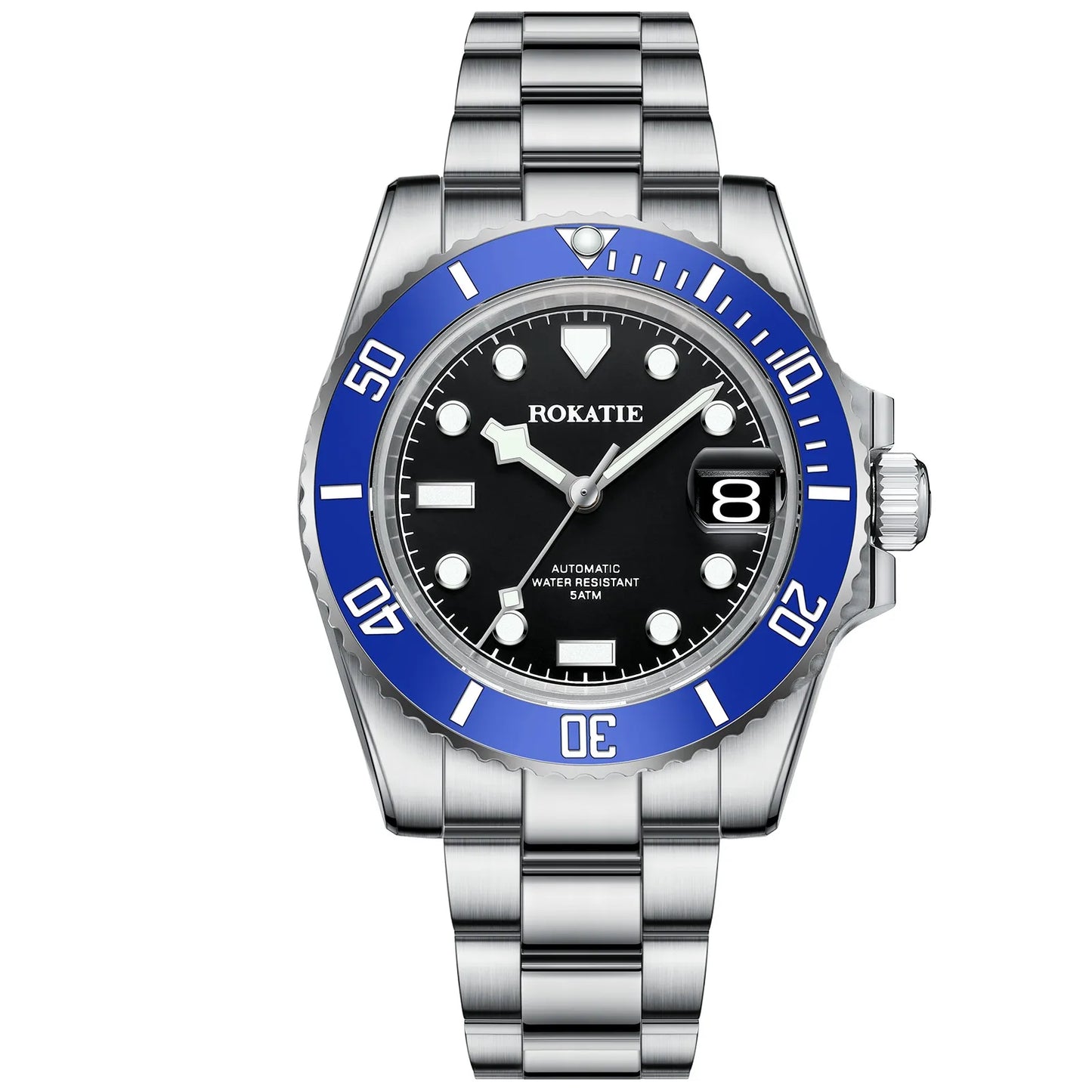 ROKATIE 40mm NH35 automatic movement man watches Business Luminous automatic man watch Luxury Sapphire Crystal Watches for men