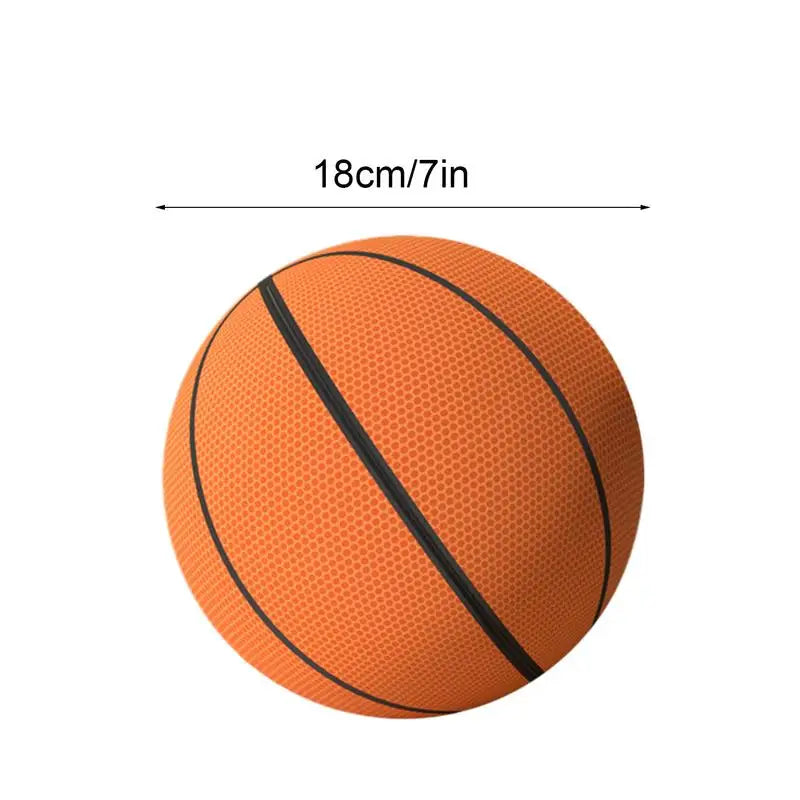 Indoor Quiet Basketball 7 Inches Silent Basketball Dribbling Toy Zippered Removable Cover Quiet Basketball High Elasticity