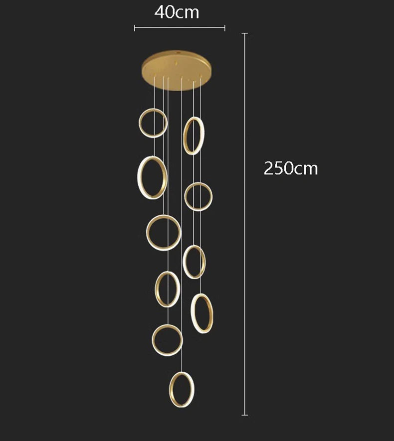 Modern home decor ring led lights pendant light lamps for living room Chandeliers for dining room hanging light indoor lighting