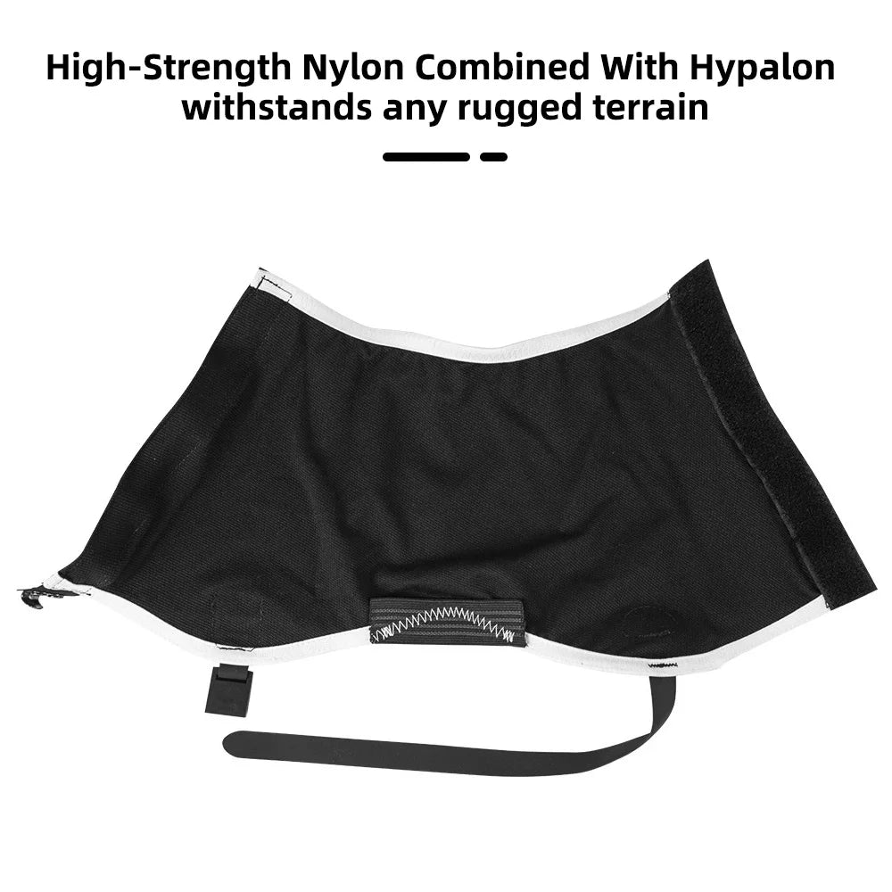 Waterproof Gaiters for Hiking & Trail Running Black Elastic Shoe Gaiters with DWR Adjustable Straps for Women/Men Hiking Shoes