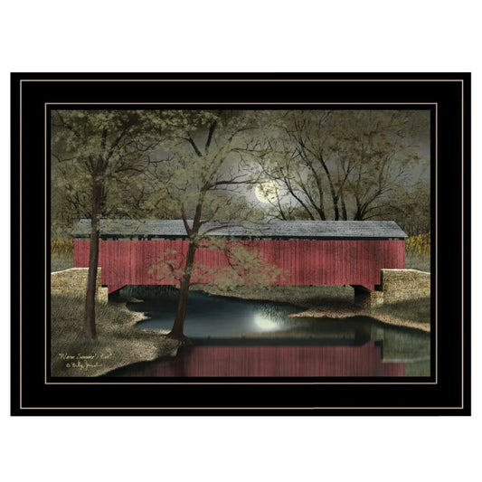 "Warm Summer's Eve" by Billy Jacobs Ready to Hang Framed Print Black Frame