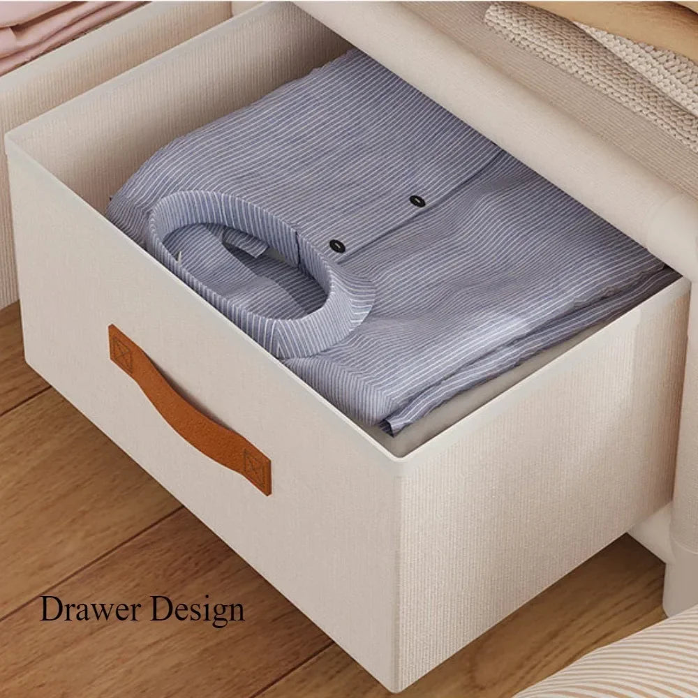 Bedroom Wardrobe Assembling A Dust-proof Large Capacity Wardrobe Strong Load-bearing Capacity Blankets Clothes Storage Cabinet