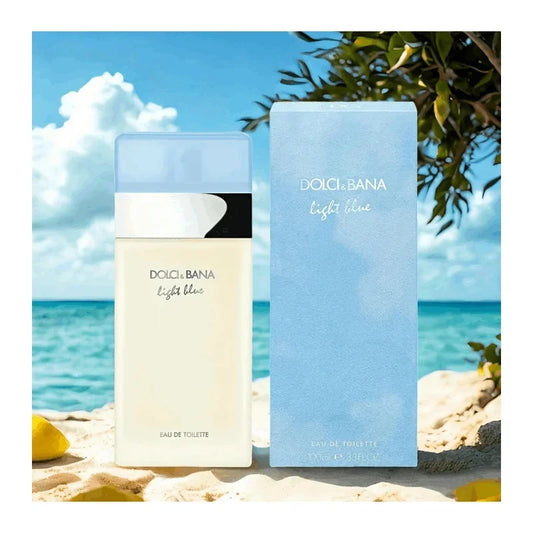 Dolci & Bana Light Blue Eau De Toilette- Unisex Fresh Floral Citrus Perfume  Fragrance Light Blue Women’s EDT 3.4oz / 100ml