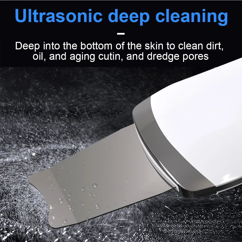 Skin Scrubber Face Spatula Skin Spatula Pore Cleaner Blackhead Remover Tools for Facial Deep Cleansing-4 Modes
