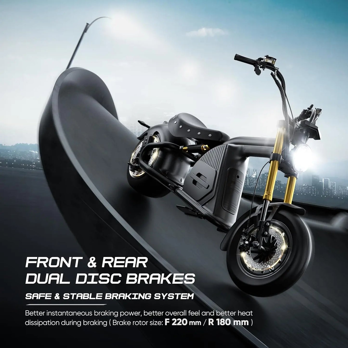 M8S Electric Motorcycle for Adults 72V Lithium Battery Long Range IP6 Color LCD Display Street Legal High Speed Bike