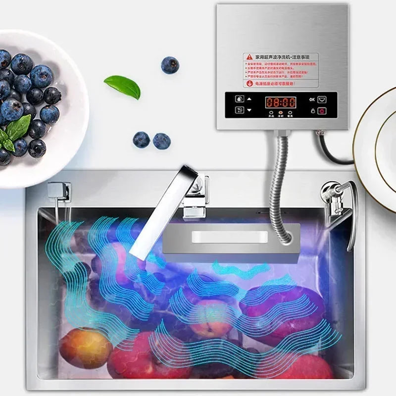 Desktop Electric Ultrasonic Dishwasher Household Small Portable Sink Cleaning Machine Automatic Household Free Installation
