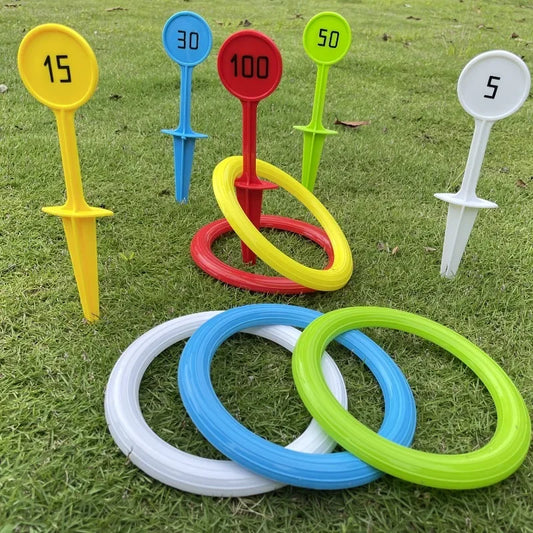 Outdoor Toss Ring -Durable PVC Throwing Games Beach Lawn Giant Floating Rings Team-Building Activity Gear Adults/Kids