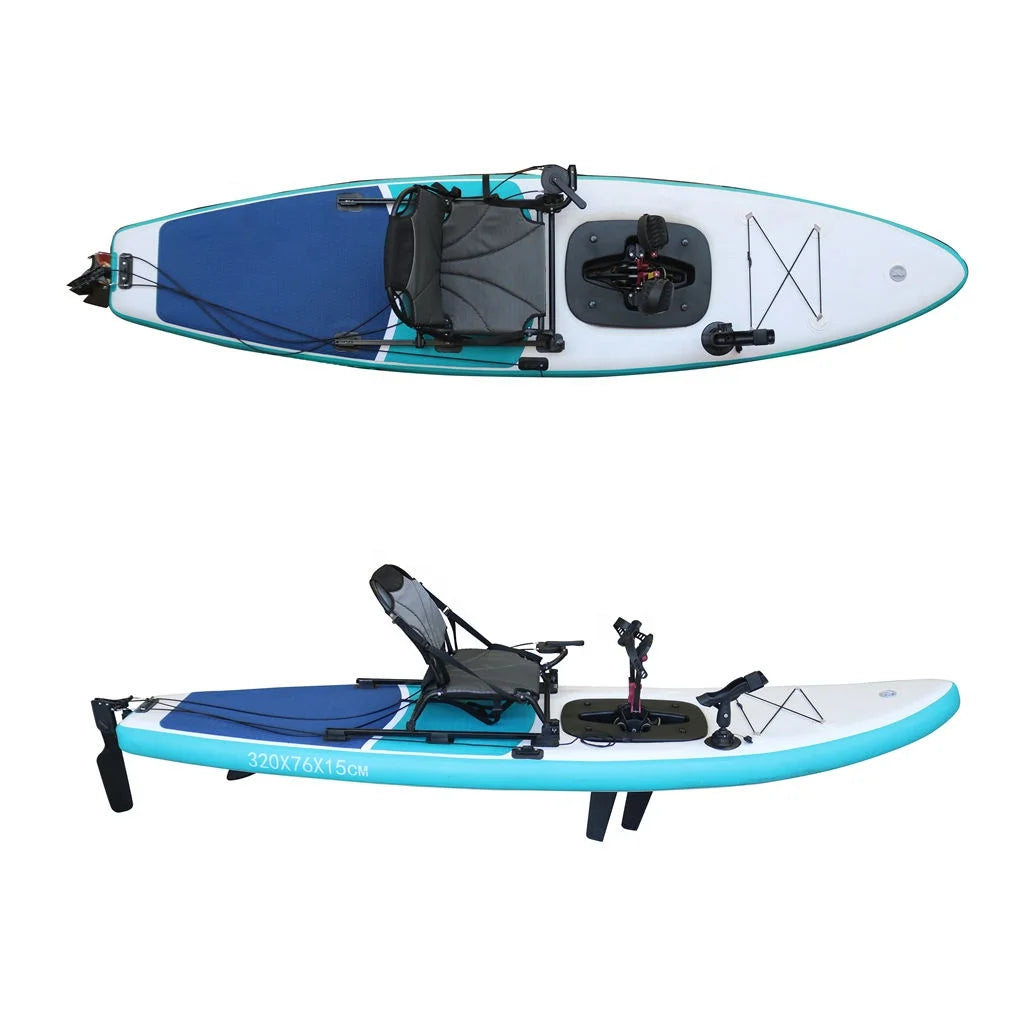 Vicking Inflatable Pedal Kayak Professional Board Kayak Drive System Hot Sale Sport Fishing Boat Canoe for Rowing