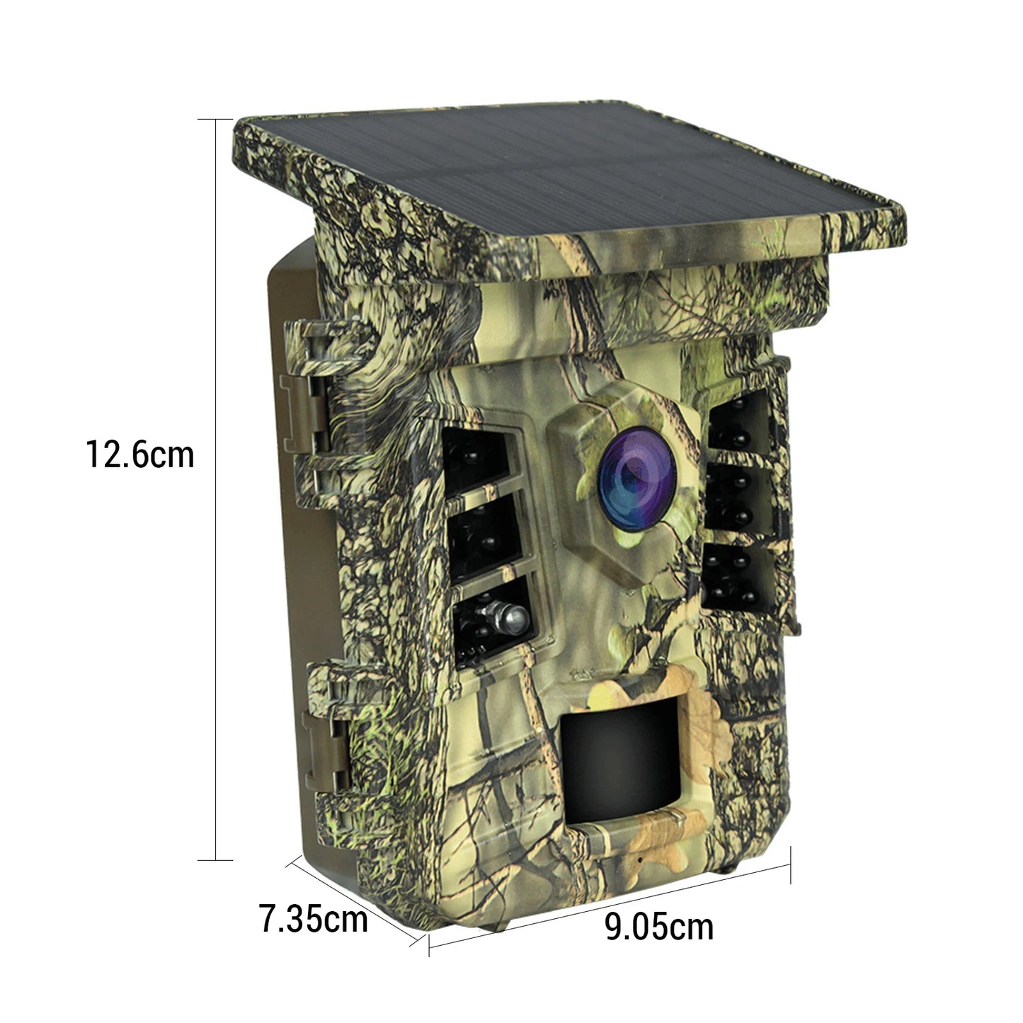 Hunting Game Camera 0.3s Trigger Time IP66 Waterproof 1080p Trail Camera with Solar Powered WiFi Connect Function