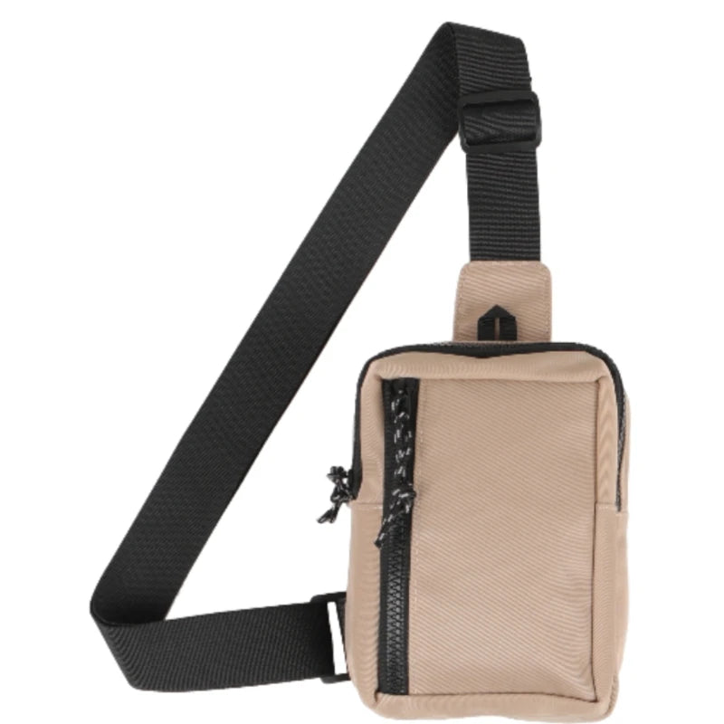 Casual single-shoulder crossbody mini chest bag for men and women, perfect for carrying a phone while running, jogging, or worki