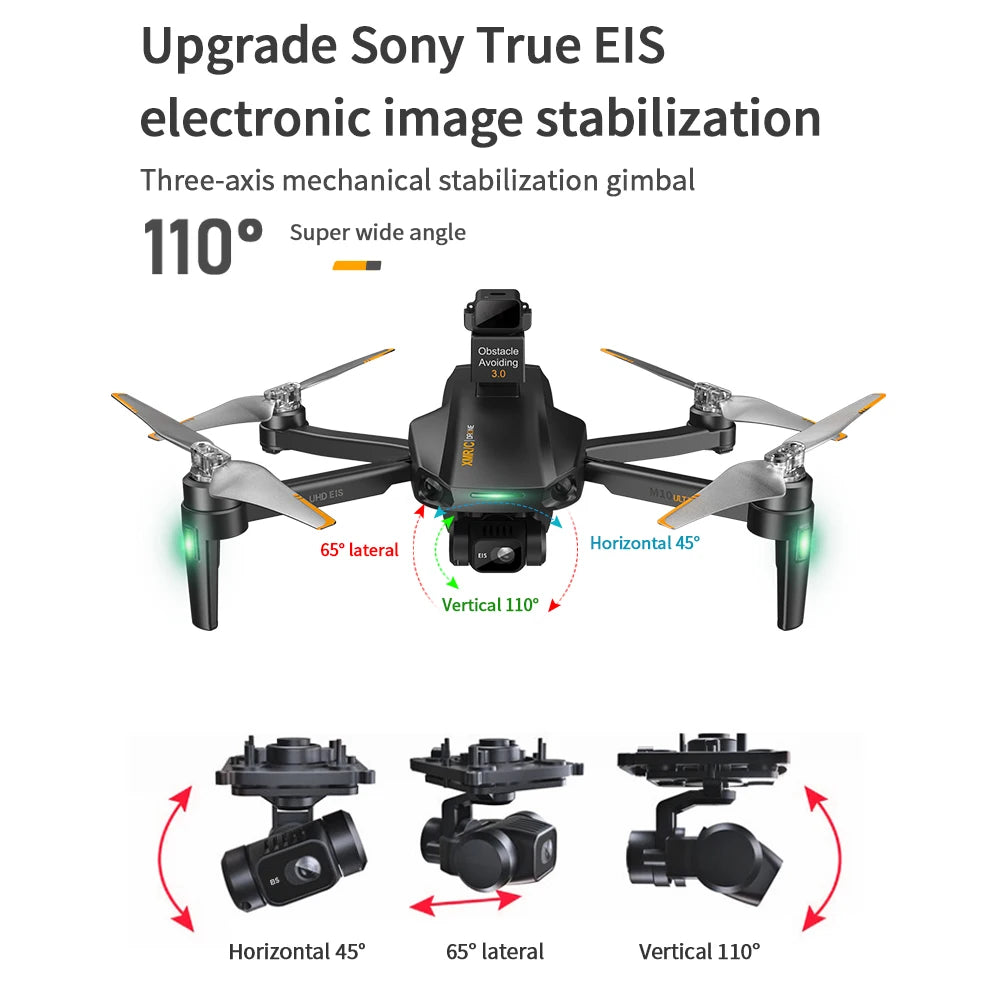 M10 Ultra Drone 4K Professional 6K Camera GPS 3-Axis EIS 5G Wifi Quadcopter 5KM Remote Control Aircraft Helicopter Brushless