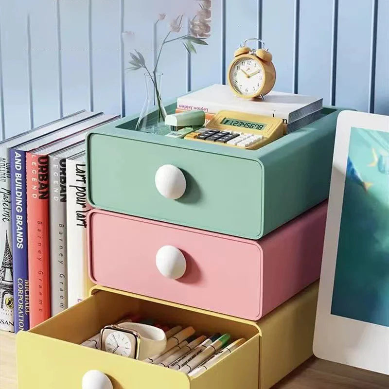 Single Desk Drawer Storage Box, Desktop Can Be Stacked Storage Box, Suitable For Desk, Stationery, Sundry, Storage Supplies
