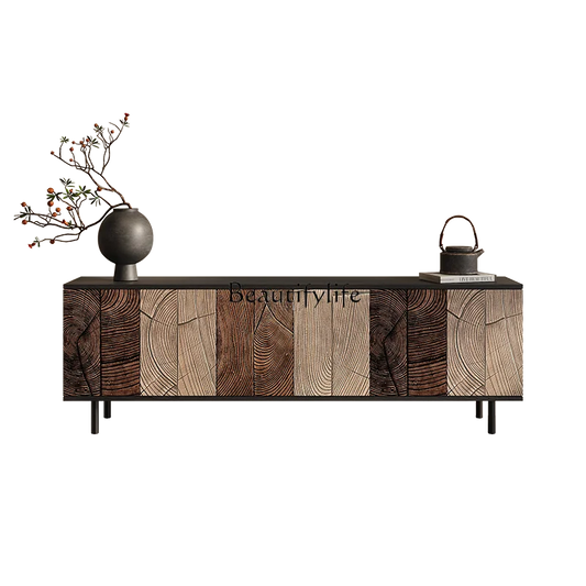 Italian light luxury TV cabinet living room home storage locker