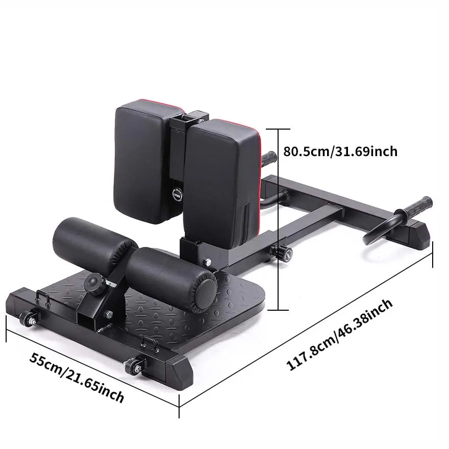 leikefitness Deluxe Multi-Function Deep Sissy Squat Bench Home Gym Workout Station Leg Exercise Machine