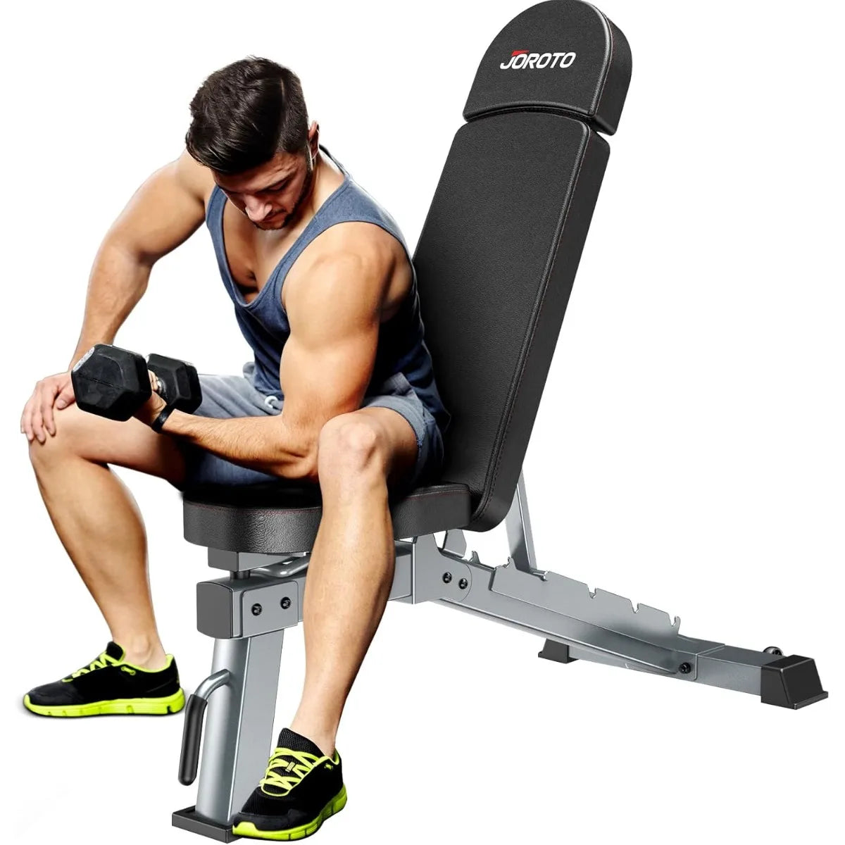 Weight Bench, Adjustable Workout Bench Press, Foldable Strength Training Benches for Home Gym Full Body Workout, Incline Decline