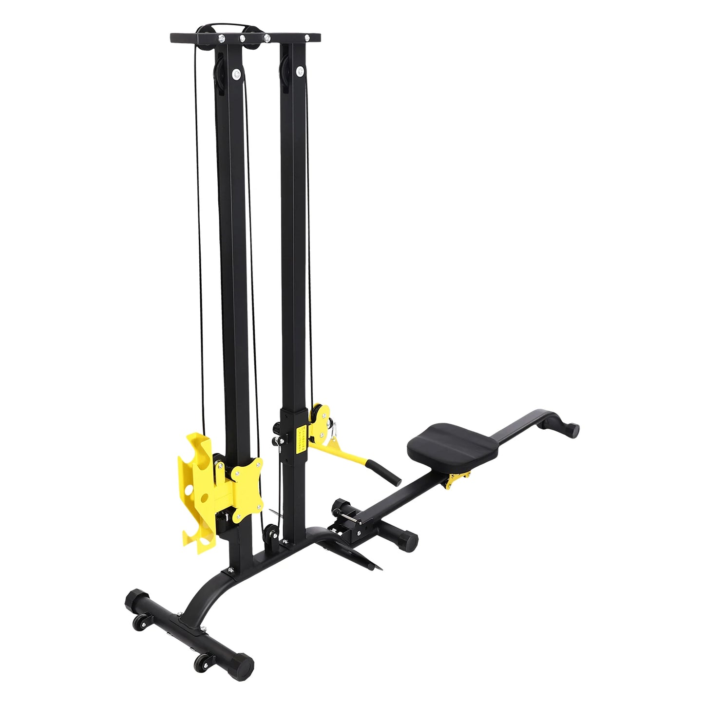 Unisex Station for Home Gym Multifunctional Equipmentfor Full Body Workout Fitness Rack Modes/Height Adjustable W/Backrest