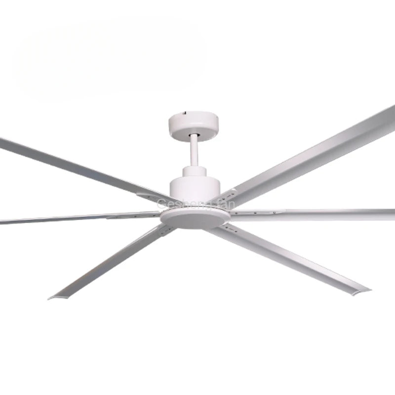 Industrial 120 inch big fan ceiling 6 aluminum blades dc motor large ceiling fan