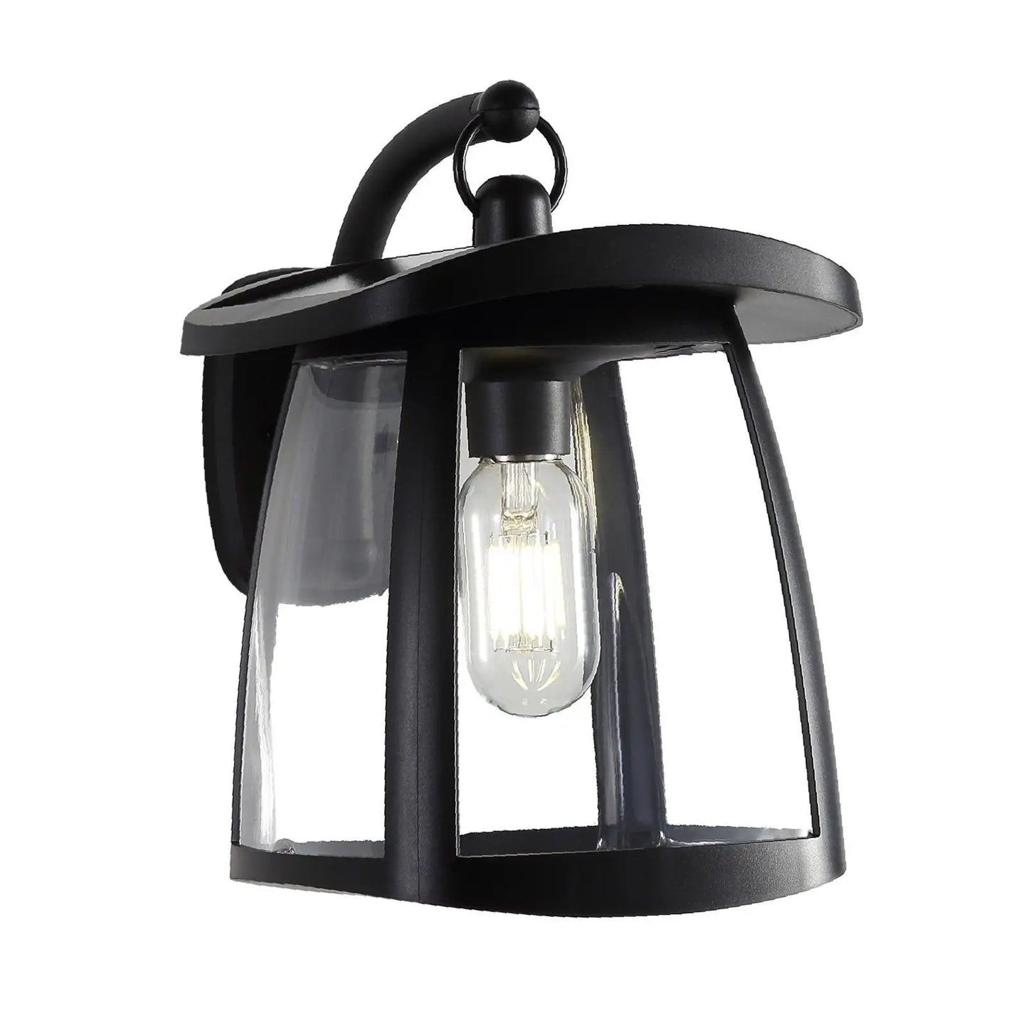 Solar Powered Outdoor Wall Lantern Waterproof Hanging Lighting Lamp 4 Modes for Yard Landscape Pathway