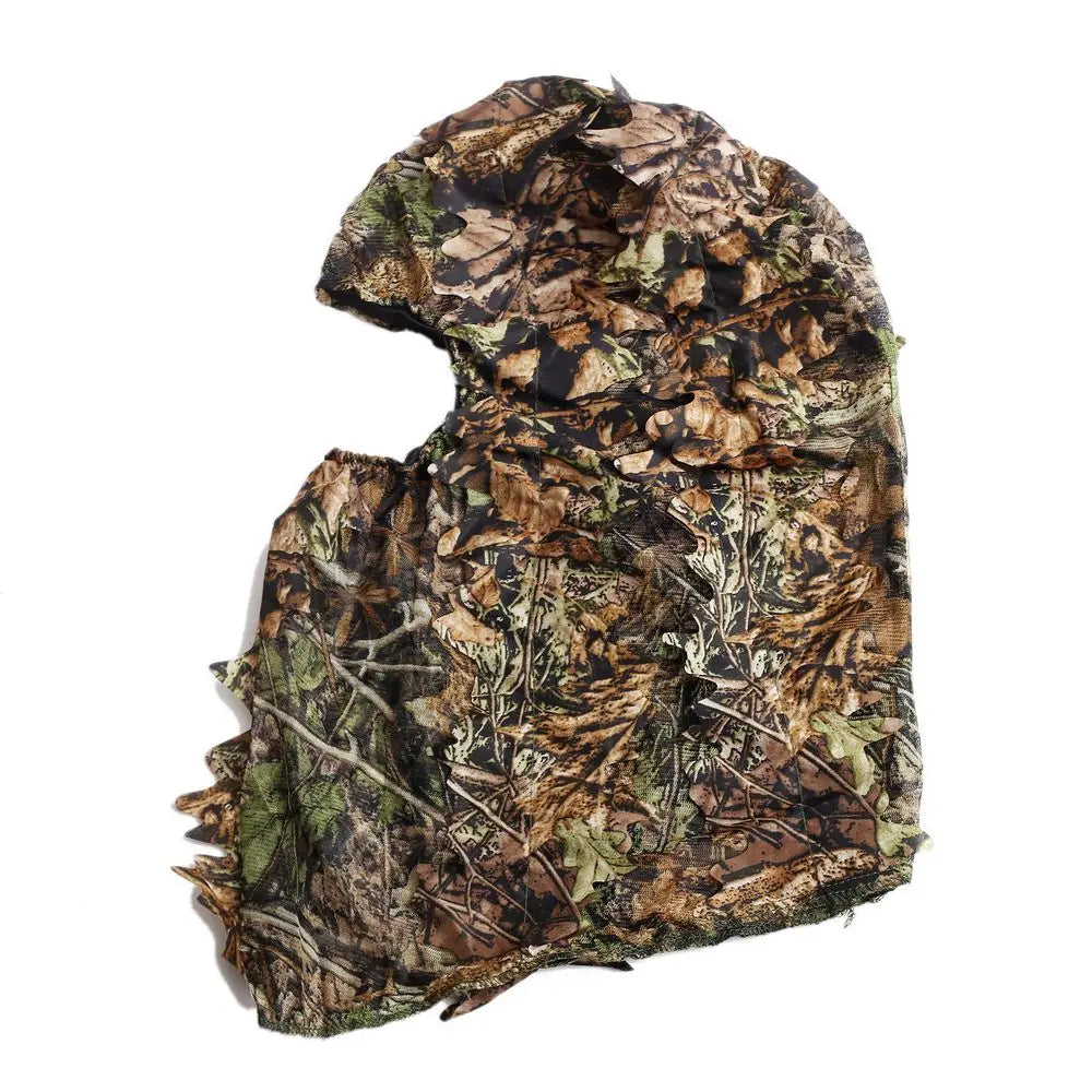 Camouflage Leafy Hat 3D Full Face Mask Headwear Camo Hunter Hunting Accessories Camping Hunting Tactical Cap Hunting Equipment