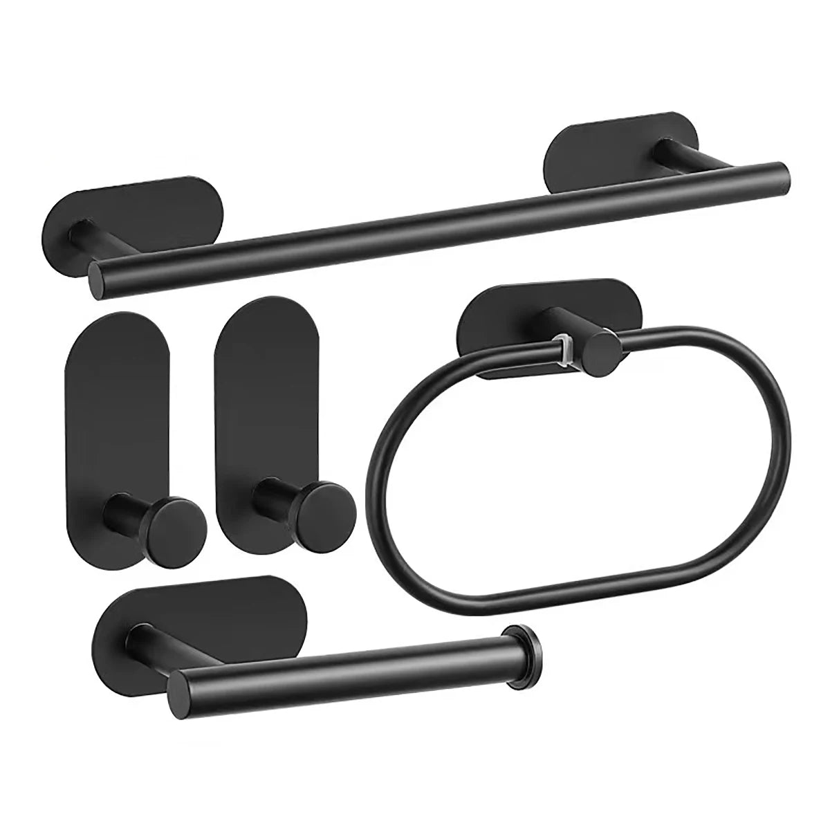 Bathroom Towel Bar  Set 5 Pieces/Set 7 Pieces Brushed Nickel Modern  Bathroom Hardware Set Stainless Steel Wall Mounted