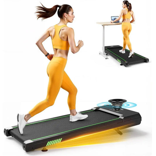 Portable Desk Treadmill, Compact Mini Walking Pad, 330lbs Capacity, 2.5HP, with Remote Control for Home Office Use
