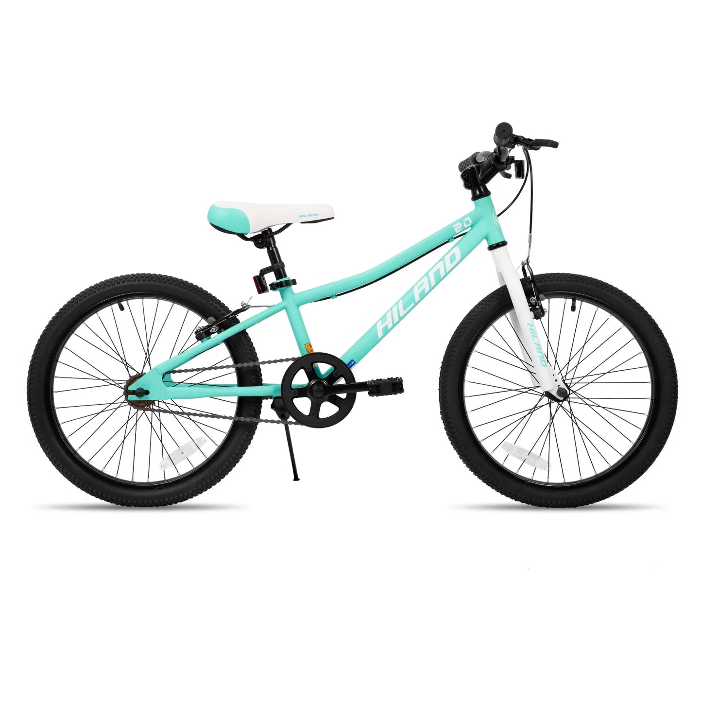 Hiland 20 Inch Kids Mountain Bike for Boys, Girls, Single Speed Kids Bicycles with Dual Handbrakes and Kickstand ﻿