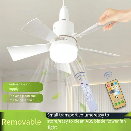 ceiling fan with lights 2in1 remote control adjustable modern smart fan suitable for bedroom kitchen garage detachable washable