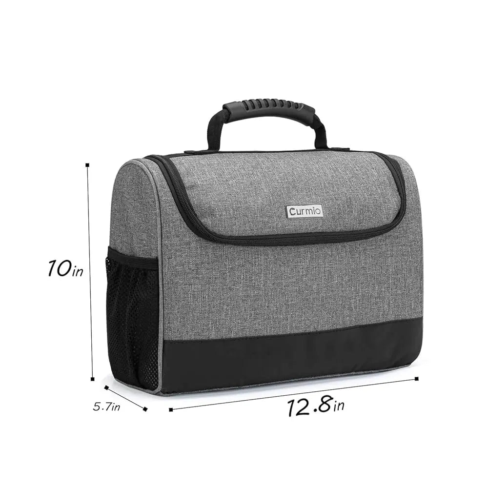 Bartender Kit Bag, Portable Travel Carrying Bag With Rubber Handle For Bar Tools Set, For Home Indoor Outdoor Patio Party, Gray