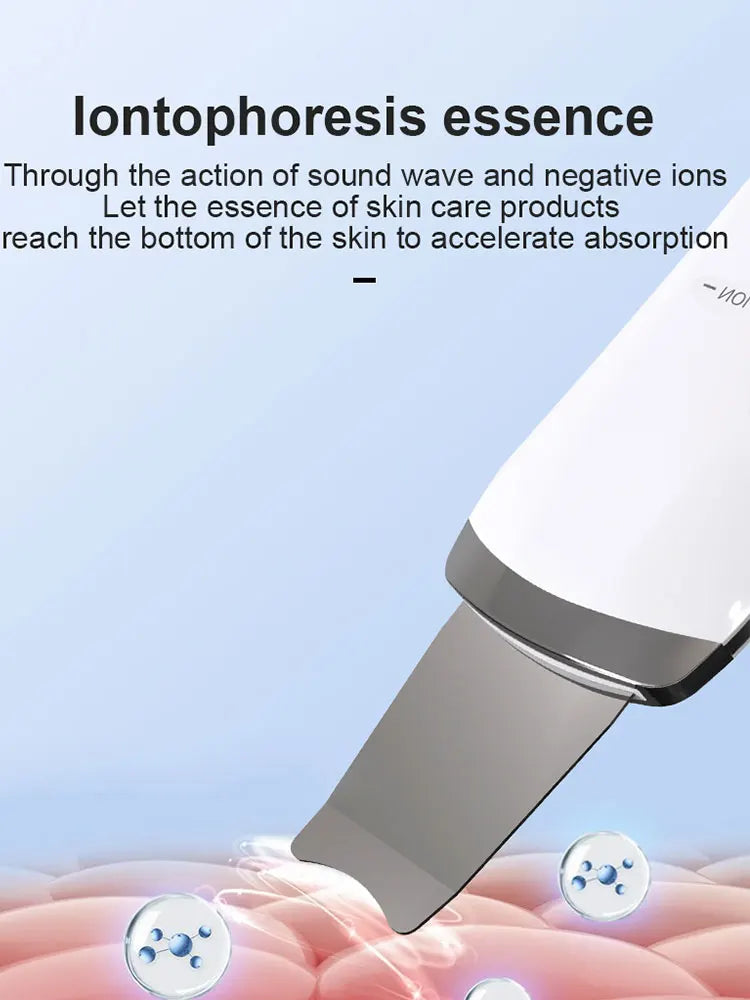 Skin Scrubber Face Spatula Skin Spatula Pore Cleaner Blackhead Remover Tools for Facial Deep Cleansing-4 Modes