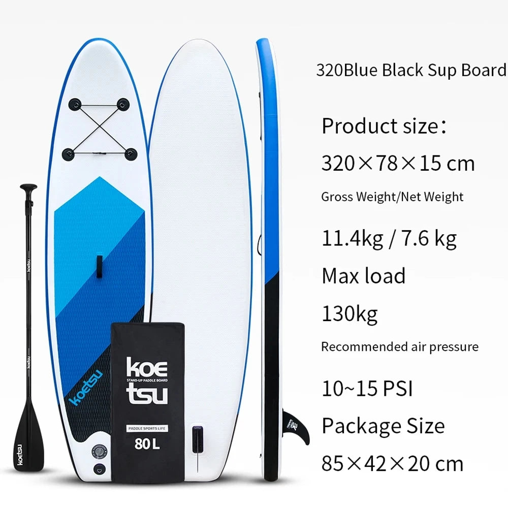 Inflatable  Surfboard with Pump Stand Up Racing Paddle Board PVC Standing Sup Accessories Surfing Board for Outdoor Water Sports
