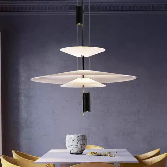Modern Personality Led Flying Saucer Chandelier Home Decoration Interior Lighting Designer Table Bar Living Room Chandelier