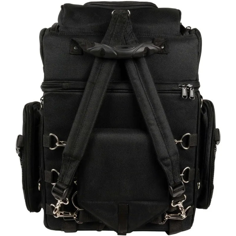 Milwaukee Leather SH689 Large Black Textile Waterproof Touring Motorcycle Sissy Bar Bag - One Size