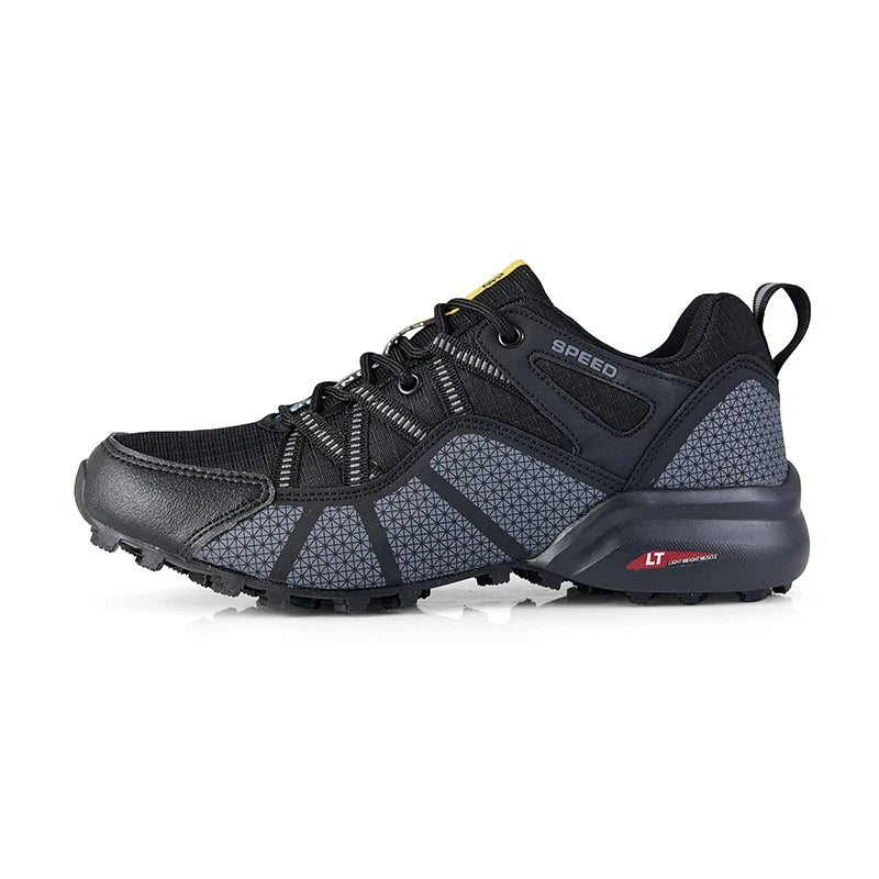 Men's Hiking Sports Shoes Outdoor Waterproof Hiking Training Boots Men's Comfortable Wear-Resistant Hunting Tactical Shoes