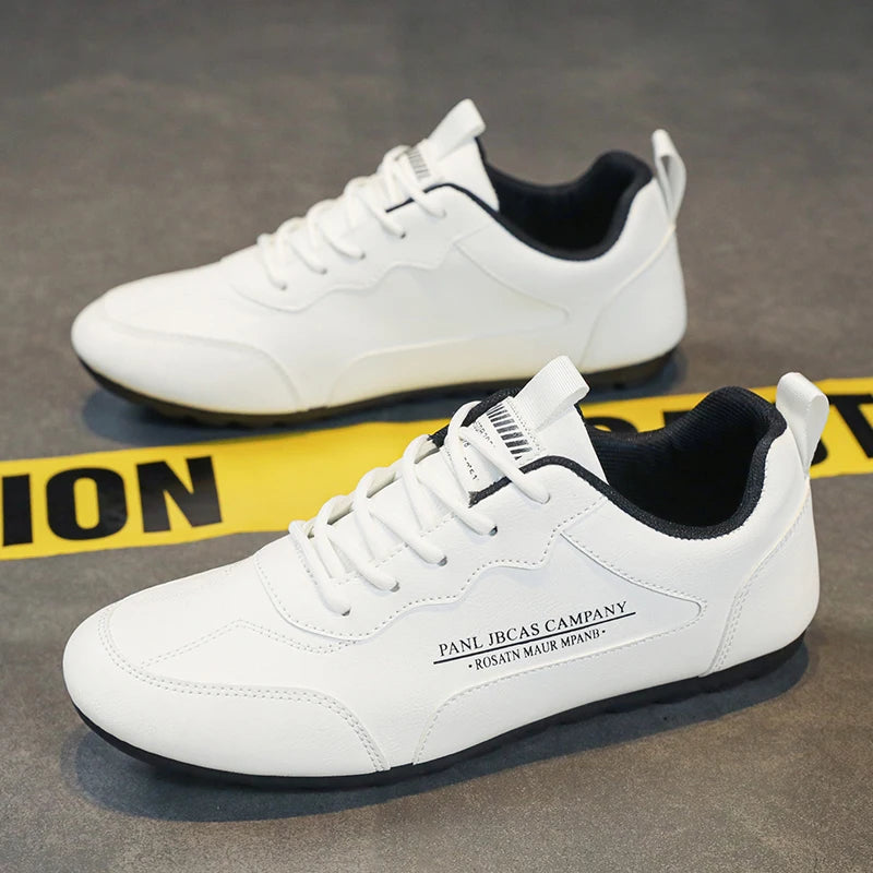 2025 New High Quality Round Foot Flatform Mens Runners Man Black Sneakers Running Shoes Sports Soft Sole Wear-resistant Sneakers