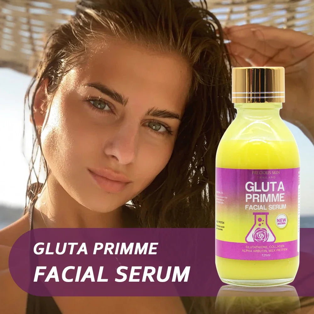 Gluta Primme Serum Whitening Moisturising Maintaining Bright Complexion Collagen Skincare Serum Face & Body Whitening