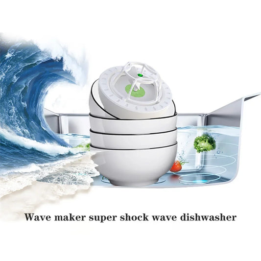 Mini Ultrasonic Wave Dishwasher Portable Travel Cleaning Machine Household Fruit And Vegetable Cleaning Machine