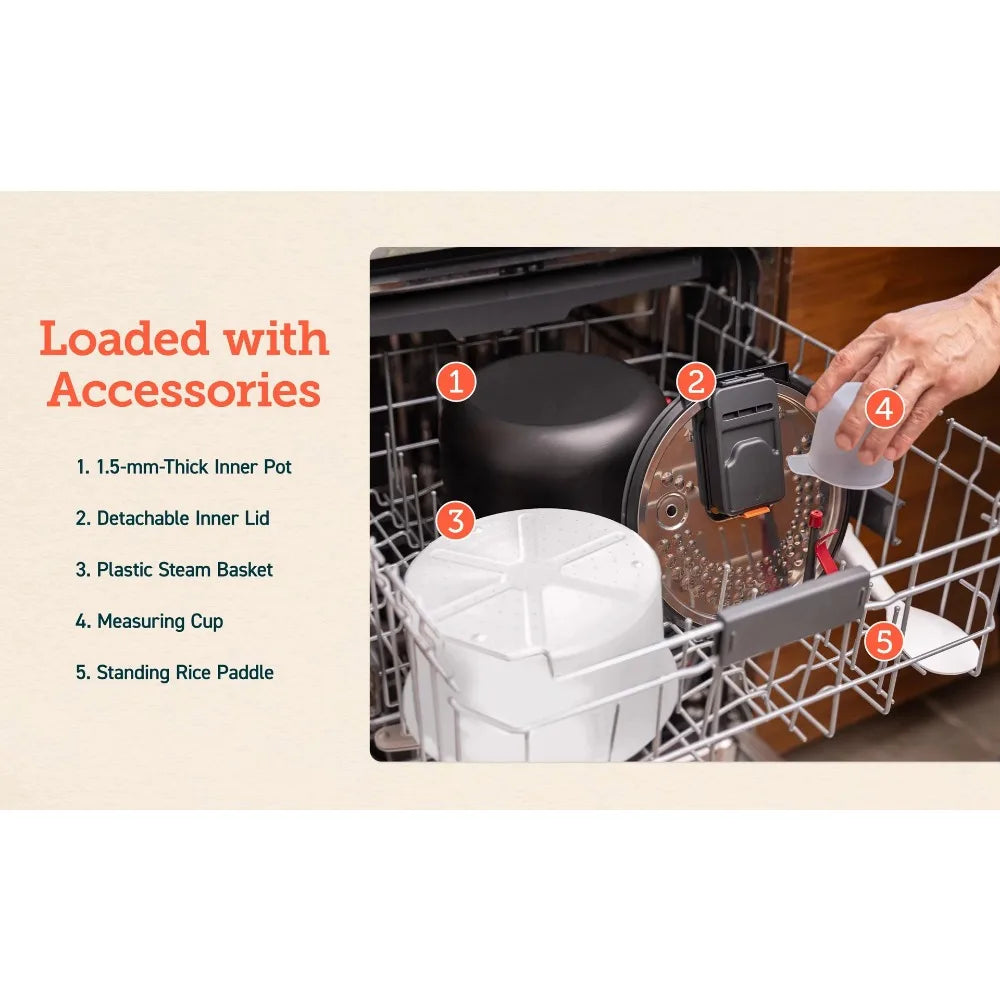 New COSORI 5 Quart Rice Cooker with 9 Cooking Functions